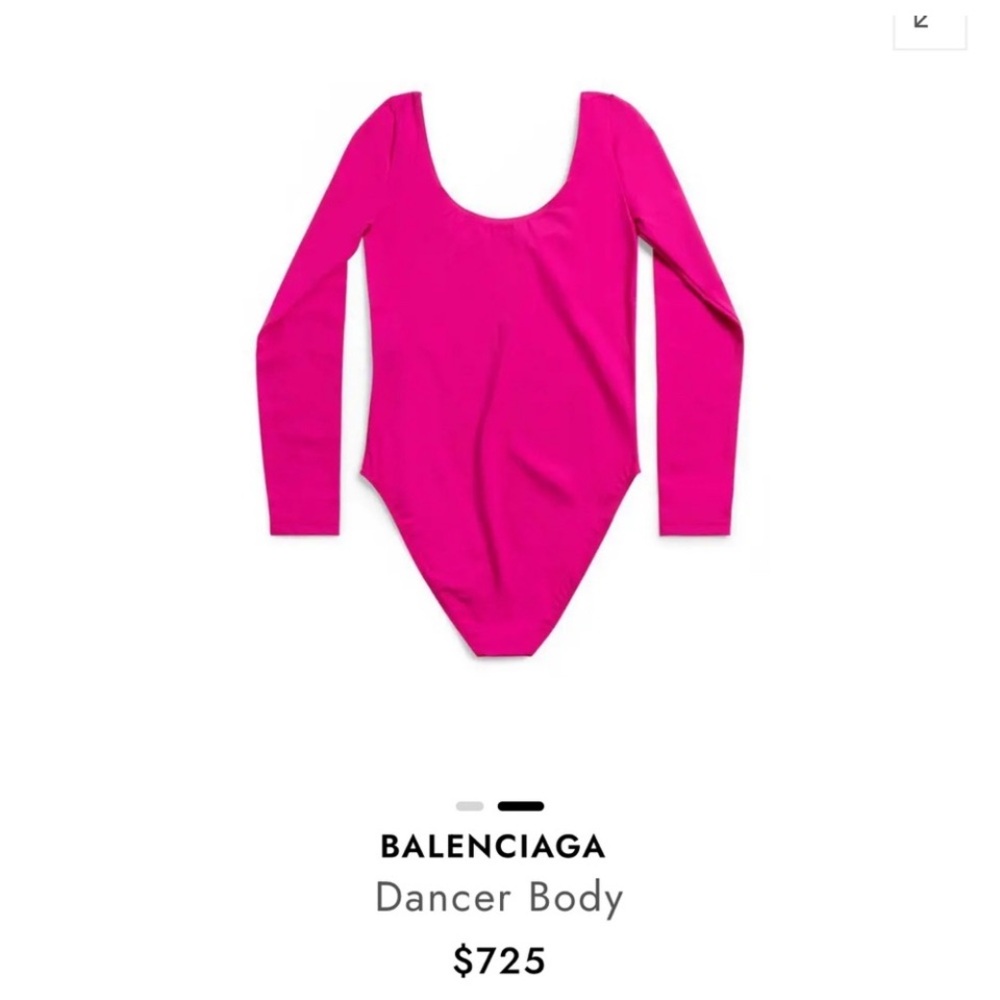 NWT Balenciaga Pink Dancer Body msrp 725 size large